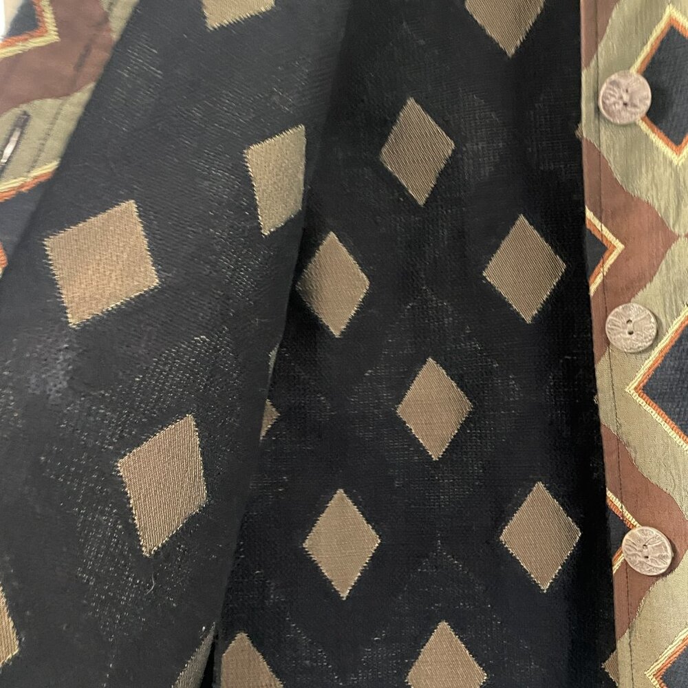 Keren Hart Multi Colored Diamond Patterned Jacket… - image 5